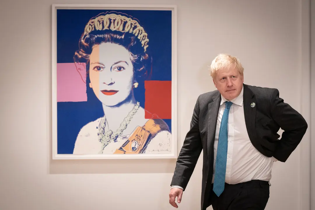 22 September 2021, US, New York: UK Prime Minister Boris Johnson arrives at the UK residence in New York for a meeting with Ukrainian President Volodymyr Zelensky during the Prime Minister's visit to the United States for the United Nations General Assembly. Photo: Stefan Rousseau/PA Wire/dpa