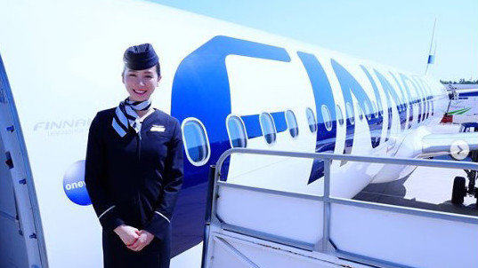 Finnair Stewardess Plane Airlines