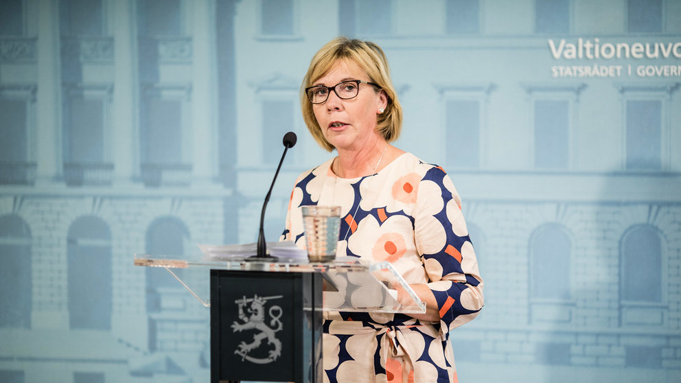 Minister of Justice Anna Maja Henriksson. Photo: Laura Kotila/Vnk.