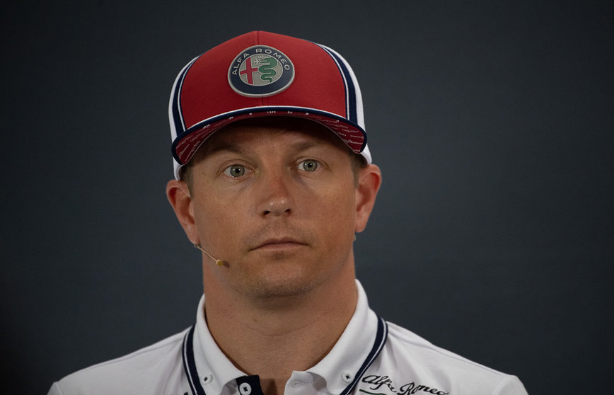 FILED - 25 July 2019, Baden-Wuerttemberg, Hockenheim: Finnish F1 driver Kimi Raikkonen of the Alfa Romeo Sauber F1 team attends a press conference of the Grand Prix of Germany Formula One race. Raikkonen confirmed on Wednesday he will end his Formula One career after two decades at the end of the season. Photo: Sebastian Gollnow/dpa