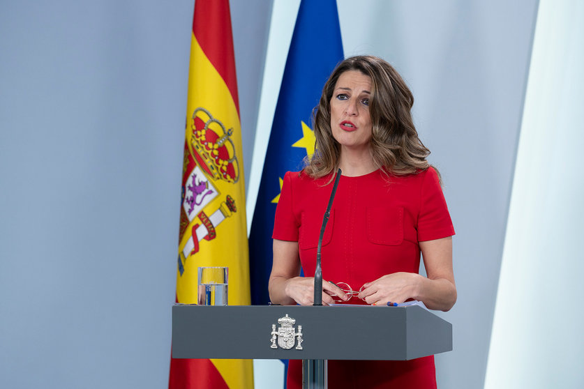 The Spanish Minister of Employment and Social Economy, Yolanda Diaz. Photo: La Moncloa.