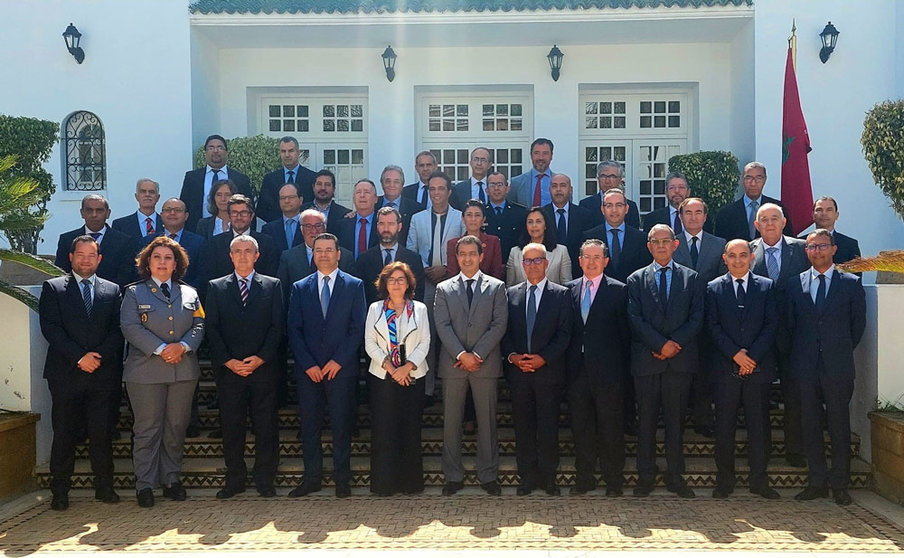 The Spanish and Moroccan delegations gathered in Rabat to discuss Operation Crossing the Strait 2022. Photo: Ministerio del Interior.