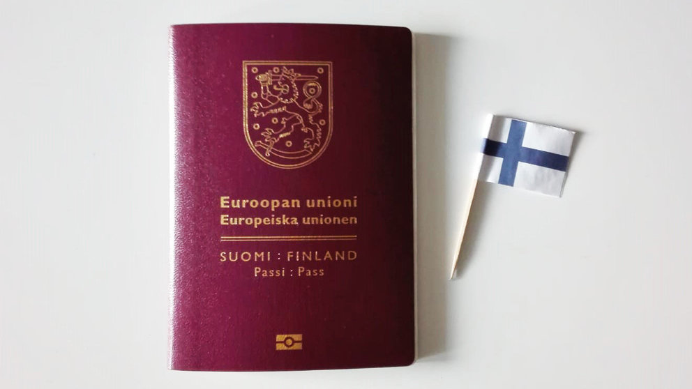 Finnish Passport and Flag