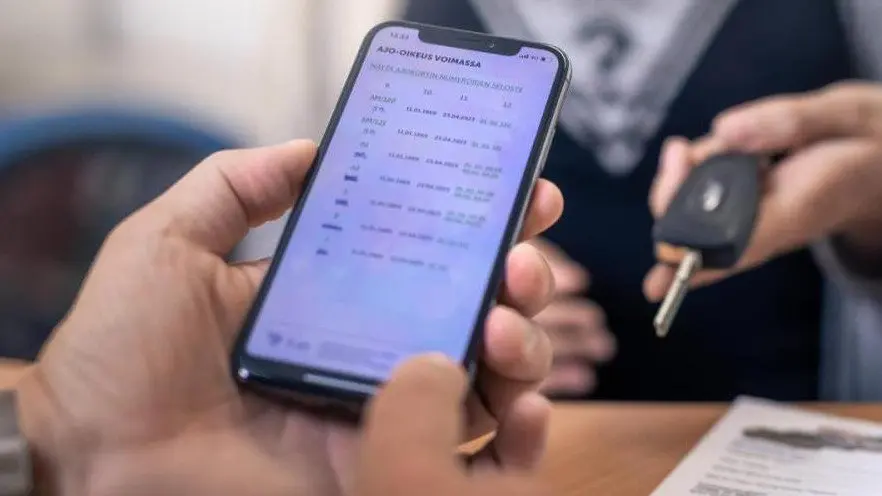 Driving licence mobile digital