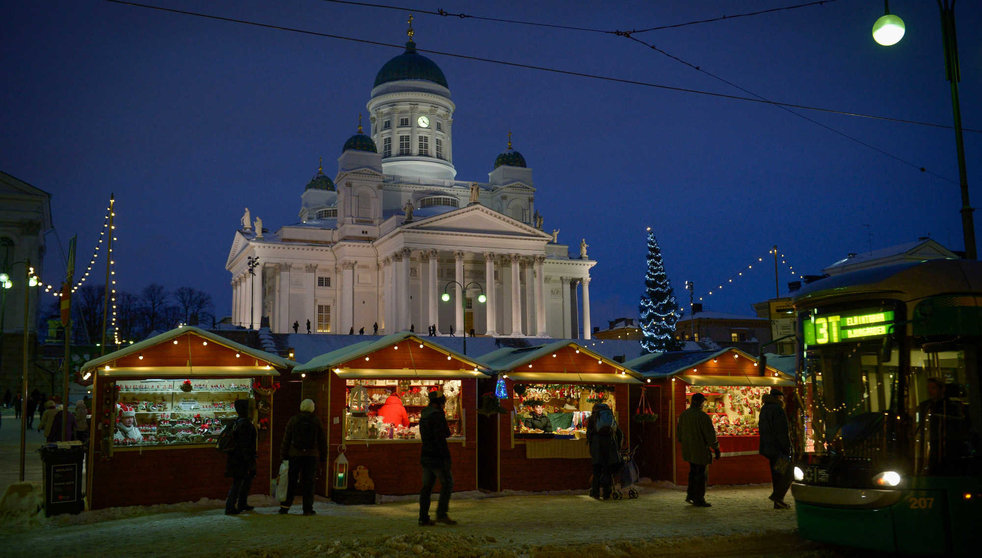 Christmas market cathedral Helsinki Visit Finland