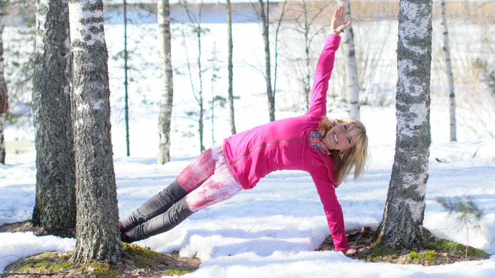 Woman well being welbeing exercise by Minna Hamalainen
