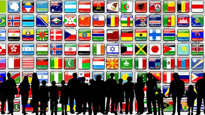Flags continents international