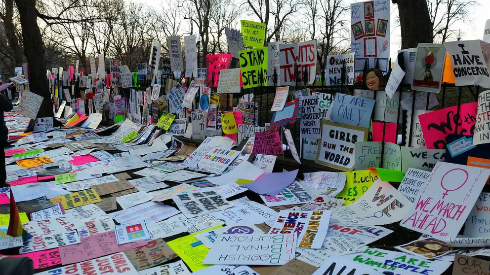 Protest women rights march