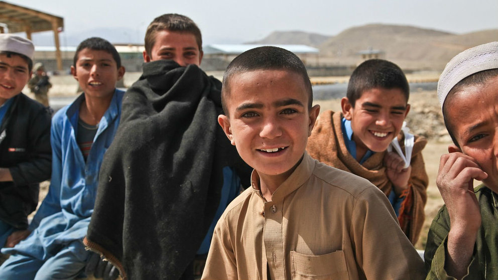 Children Afghanistan by Amber Clay