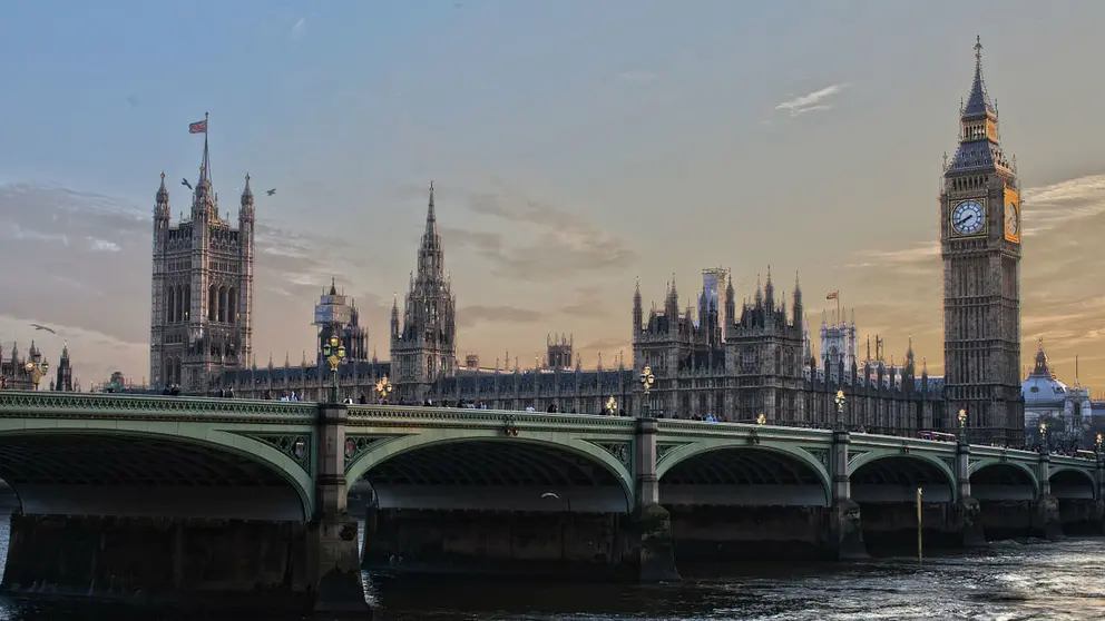 London Parliament England Big Ben by Adam Derewecki