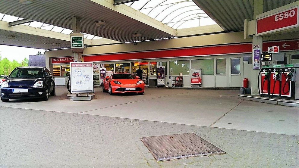 Gas station gasoline ferrari