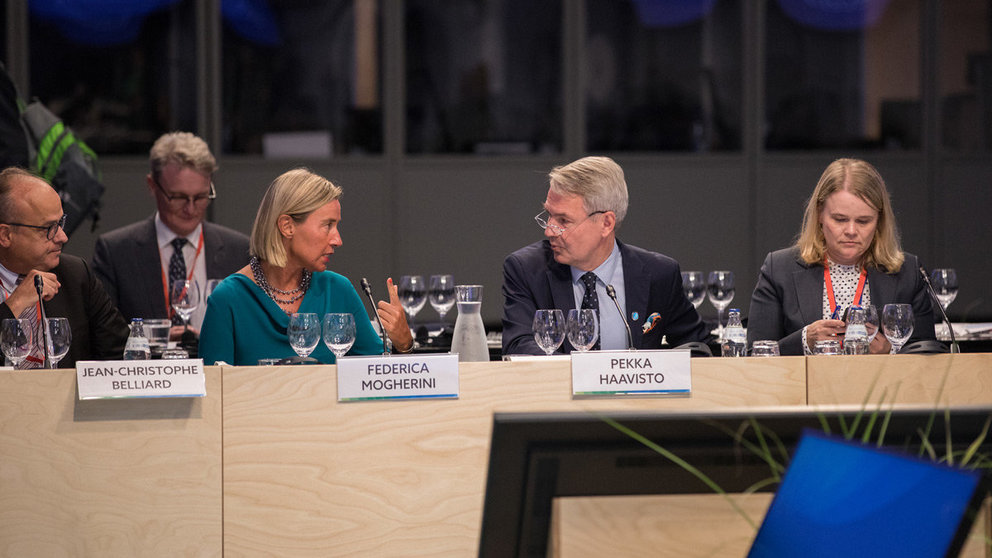 Haavisto-Mogherini-meeting-ministers-by-auri-Heikkinen-Prime-Ministers-Office.