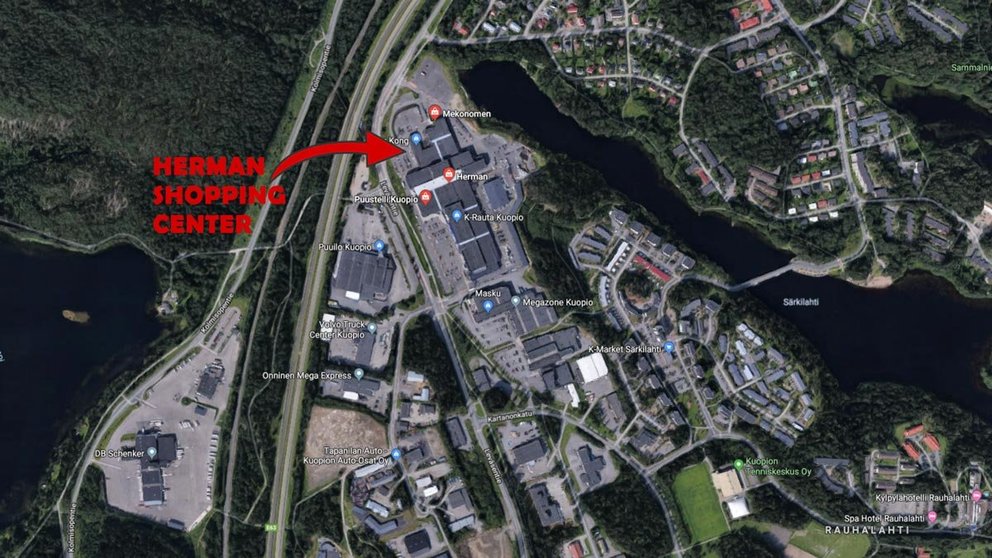 Kuopio-Herman-shopping-mall by Google Maps.