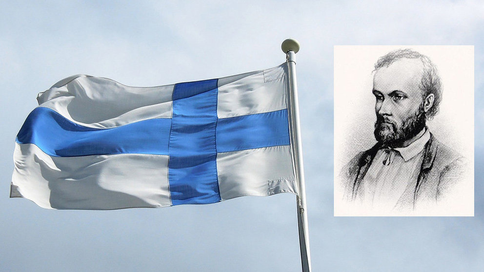 Flag-Finland-Aleksis-Kivi