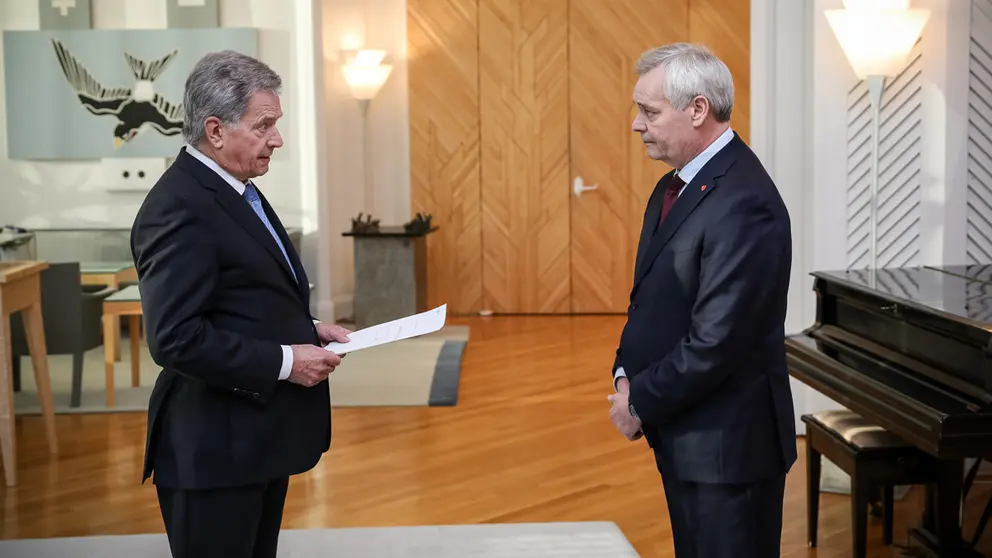 Niinisto-Rinne-resignation-resigns-by-Matti-Porre-Tasavallan-presidentin-kanslia