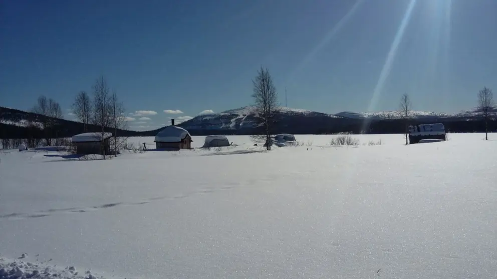 Lapland village snow cold by Eric Lipchis