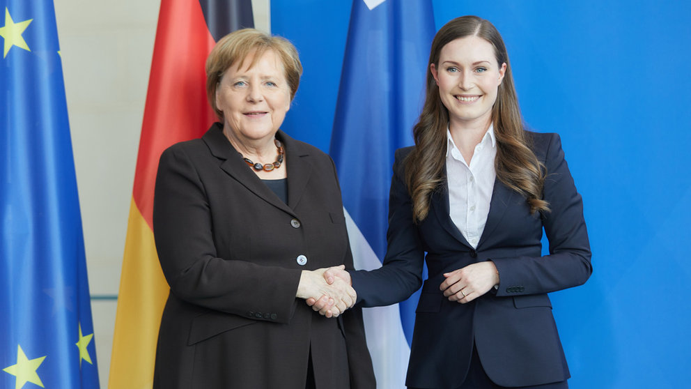 Angela-Merkel-Sanna-Marin-by-Bernhard-Ludewig-Finnish-Government