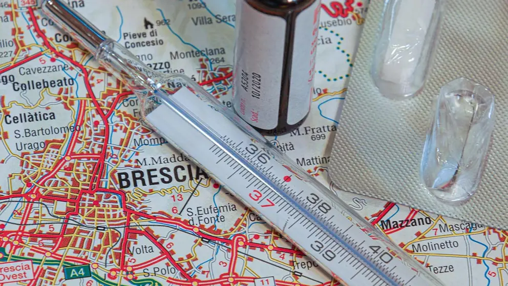 Brescia-Italy-map-thermometer-epidemic-mask