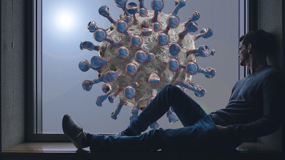 Man-window-coronavirus-virus-flu-disease-illness-influenza