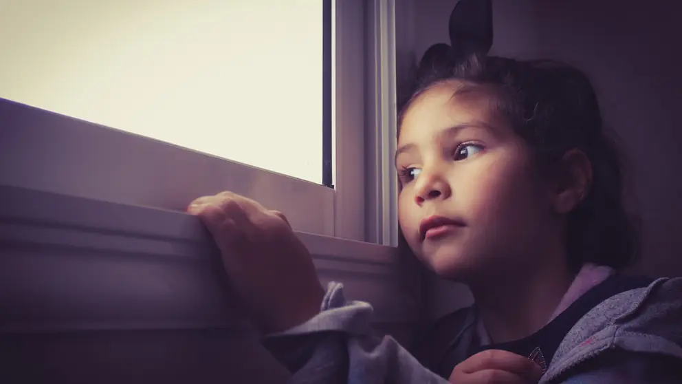 Girl-window-locked-home