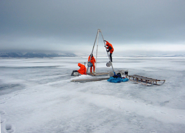 In the very east of Siberia, it is bitterly cold in winter. Researchers search the ice for clues to the climate many millions of years ago. Photo: Tilo Arnhold/dpa-Zentralbild/dpa