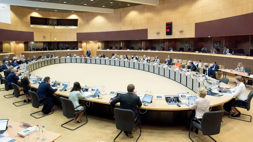 Belgium, Brussels: President of the European Commission Ursula von der Leyen chairs a weekly meeting of the EU Commission. Photo: Etienne Ansotte/European Commission/dpa.