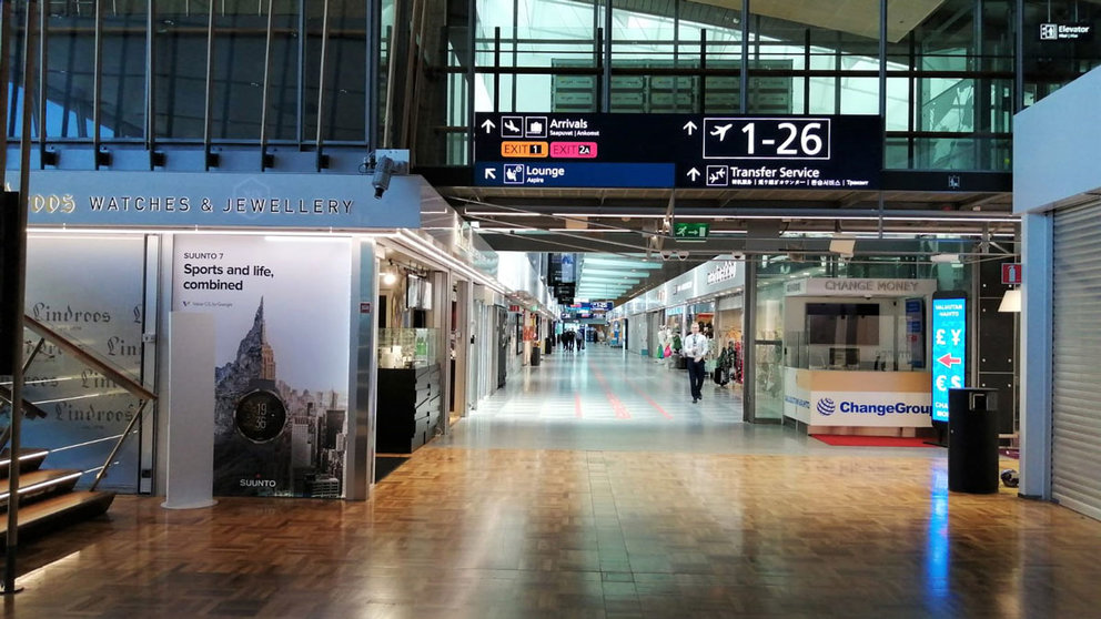 A view of the Helsinki-Vantaa airport in mid-July 2020. Photo: Foreigner.fi.