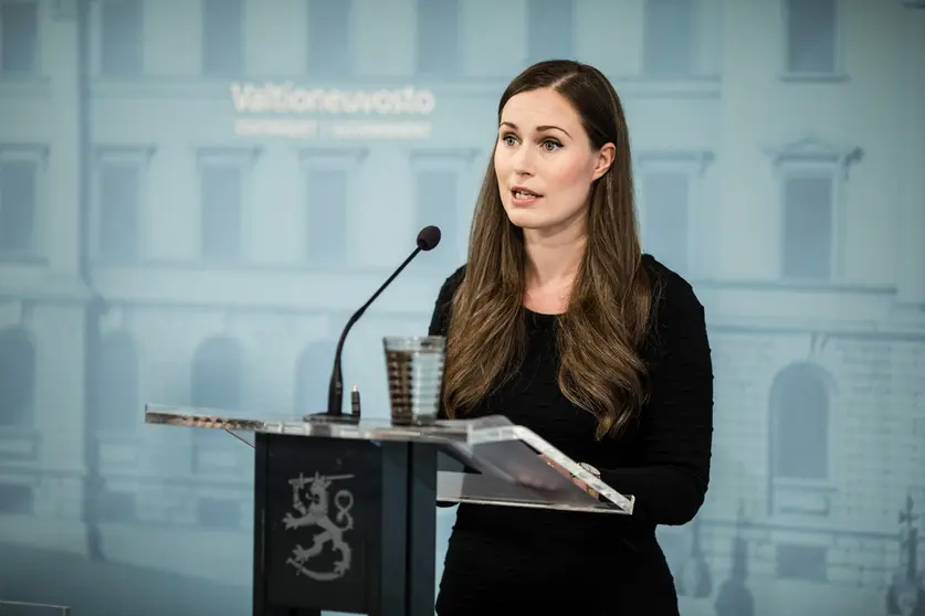 Prime Minister Sanna Marin speaking at a press conference on 3 September. Photo: Laura Kotila/Vnk/File Photo.