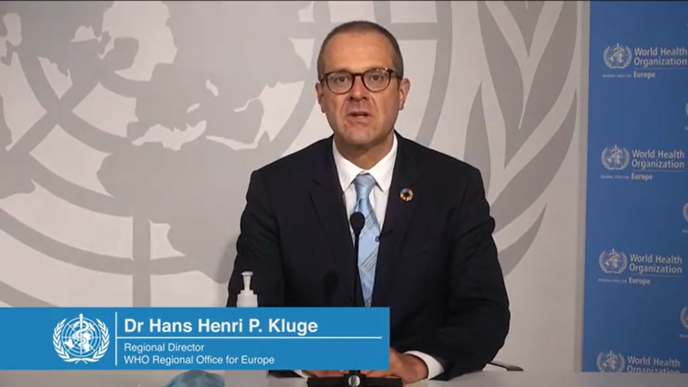 Hans-Kluge, regional director of WHO for Europe. Image: screenshot of video by WHO.