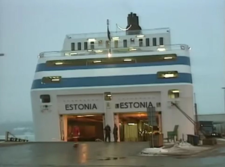 The M/S Estonia. Image: Youtube/screenshot.
