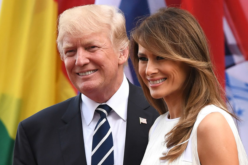 FILED - 07 July 2017, Hamburg: US President Donald Trump (L) and his wife Melania arrive for the concert at the Elbphilharmonie. Trump and his wife have tested positive for the coronavirus and will quarantine, he wrote on Twitter early on Friday. Photo: Bernd Von Jutrczenka/dpa.