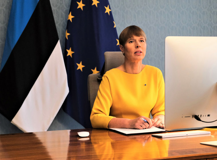 The President of Estonia, Kersti Kaljulaid. Photo: Twitter/@KerstiKaljulaid.