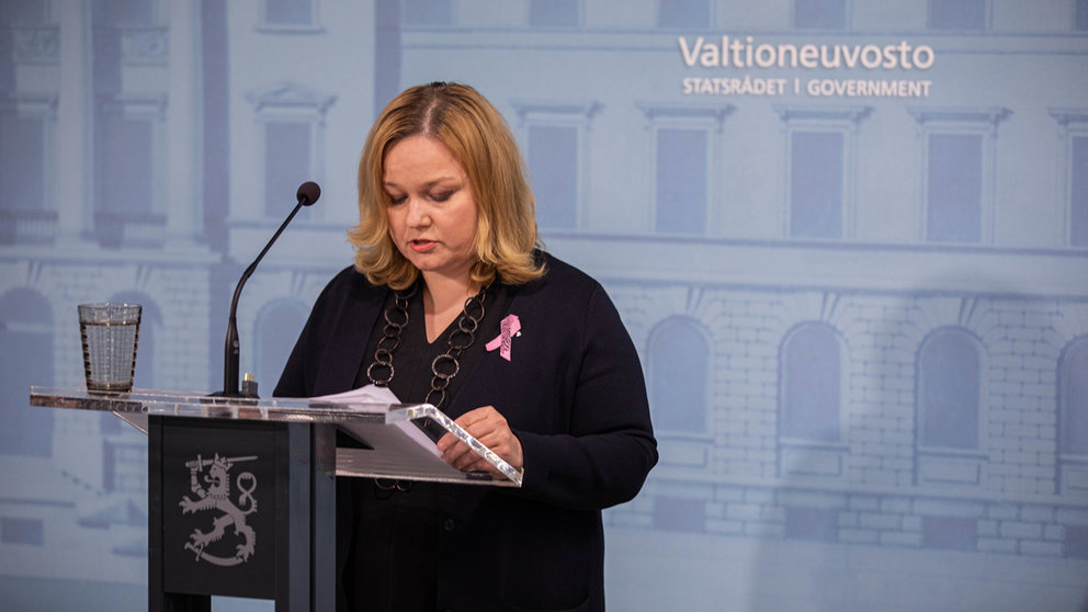 Minister of Social Affairs and Health Krista Kiuru. Photo: Jussi Toivanen/Vnk.