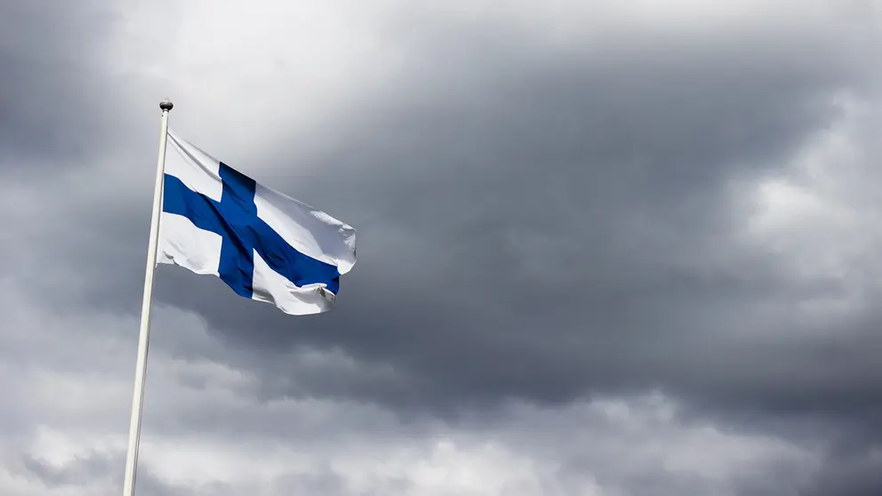 A Finnish flag. Photo: Baptiste Valthier from Pexels.