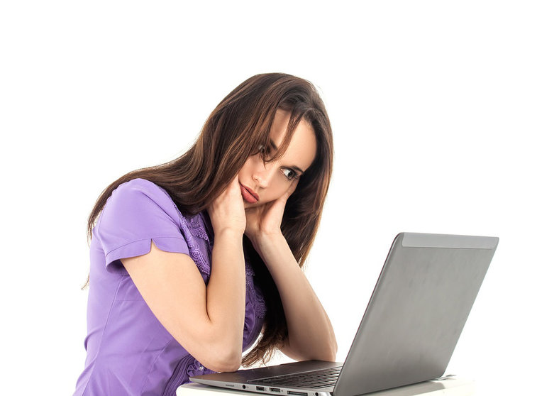 Woman-girl-work-laptop-fatigue-stress