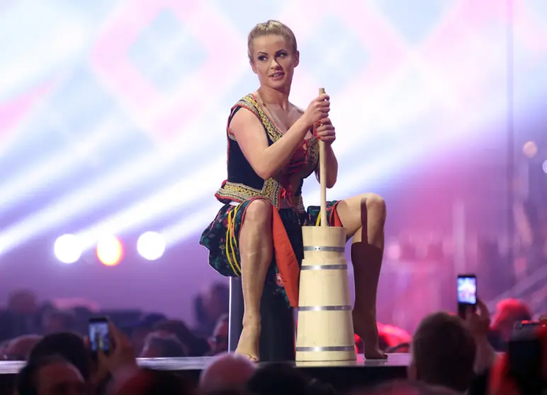 Donatan & Cleo representing Poland perform during the grand final of the 59th Eurovision Song Contest (ESC) in Copenhagen, Denmark, 10 May 2014. Photo: Joerg Carstensen/dpa Photo: Jörg Carstensen/dpa.