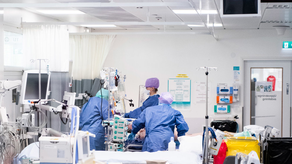 An intensive care ward for Covid-19 patients in Helsinki. Photo: @Hus/file photo.