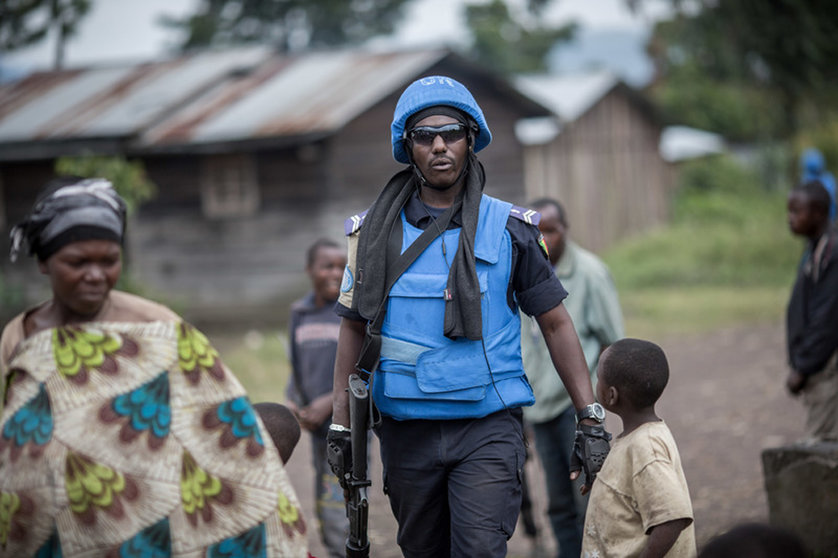 FILED - A Senegalese soldier works near Goma, in the Congo, in 2015, while with a UN mission. The Italian ambassador to the Democratic Republic of Congo has been killed during a visit to a volatile part of the country in a World Food Programme (WFP) convoy. Photo: Michael Kappeler/dpa