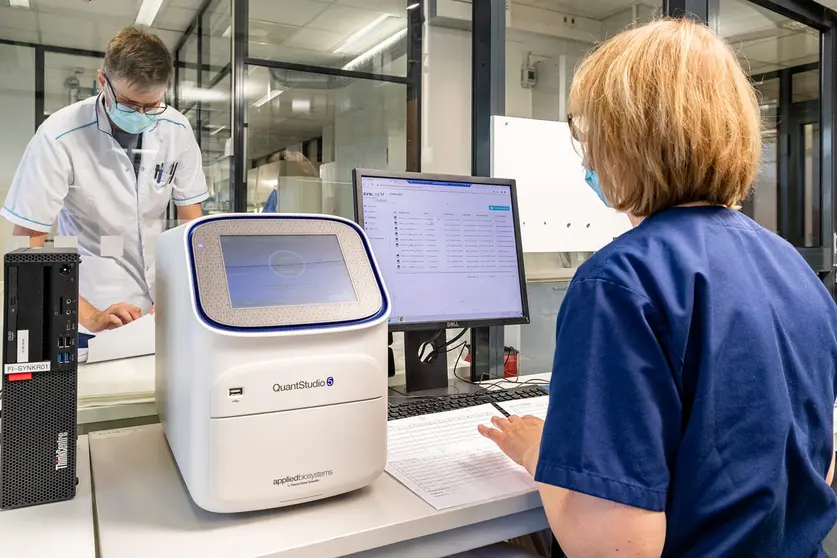 Medical staff in the Helsinki-Uusimaa hospital district. Photo: @HUS.