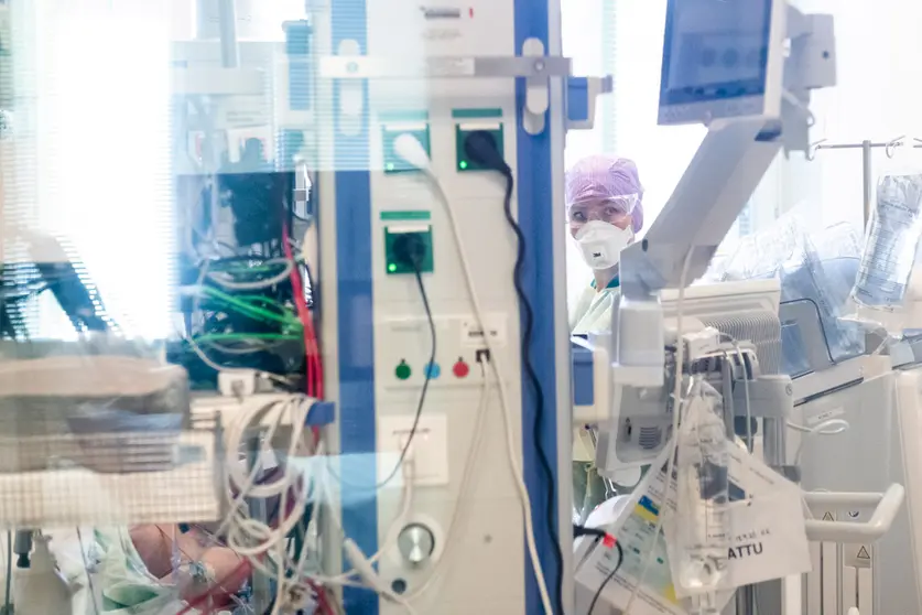 Intensive care unit for coronavirus patients in Helsinki. Photo: @HUS.