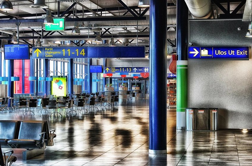 A view of the interior of the Oulu airport. Photo: David Mark/Pixabay/file photo.