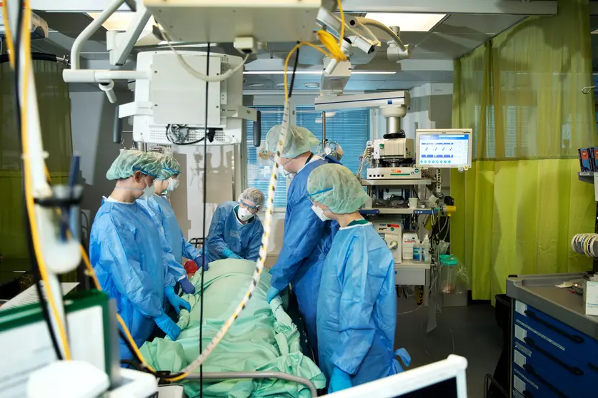 Healthcare workers in Helsinki. Photo: @HUS.