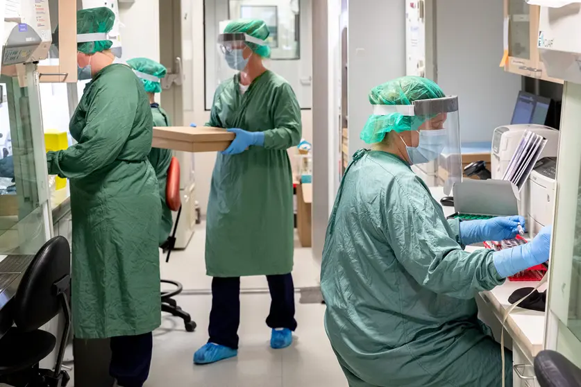 Health workers in Helsinki region. Photo: @HUS.