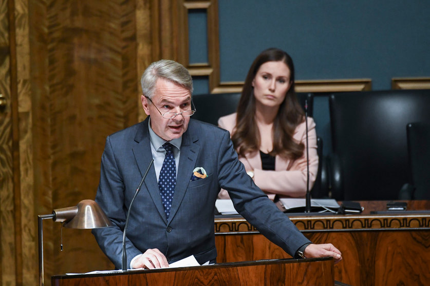 Foreign Minister Pekka Haavisto. Photo: Kimmo Brandt/Eduskunta.
