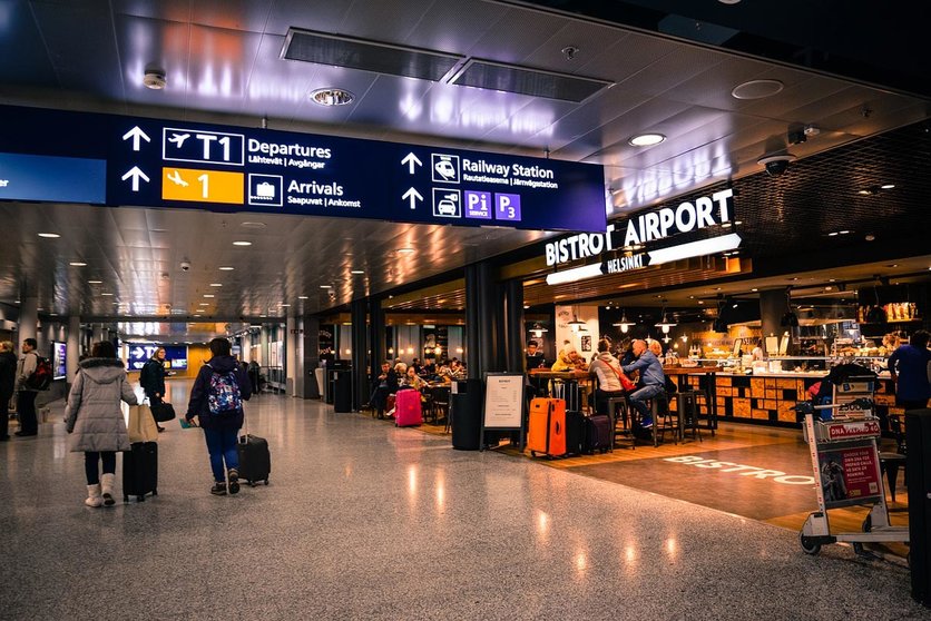 A view of the interior of Helsinki airport. Photo: Pixabay/file photo.