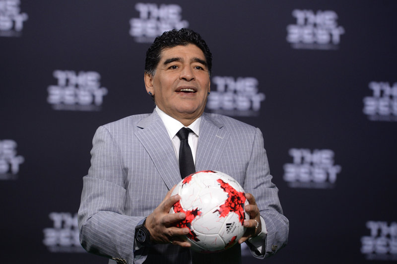 File photo of the Argentinian football legend Diego Maradona. Photo: picture alliance / Patrick Seeger/dpa.