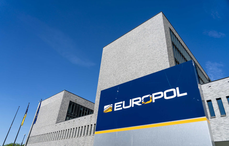 08 June 2021, Netherlands, The Hague: A view of Europol headquarters before the press conference on the largest ever international police and judicial action against organised crime. International law enforcement agencies announce 800 arrests in more than 16 countries linked to encrypted criminal activities, with Europol calling it the biggest coordinated police sting of its kind. Photo: Jerry Lampen/ANP/dpa