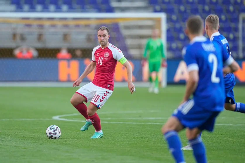 06 June 2021, Denmark, Copenhagen: Denmark's Christian Eriksen in action during the International Friendly soccer match between Denmark and Bosnia and Herzegovina at Broendby Stadium. Photo: Kim Price/CSM via ZUMA Wire/dpa