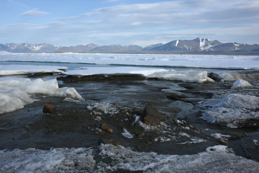 HANDOUT - For a long time, the island of Oodaaq at the northernmost tip of Greenland was considered the closest piece of land to the North Pole. But that may now have to be corrected - at least temporarily: According to researchers at the University of Copenhagen, they have discovered a small island that lies even further north, albeit only about 800 metres. Photo: Morten Rasch/Universität Kopenhagen/dpa - ATTENTION: editorial use only in connection with the latest coverage about (the transmission/the film/the auction/the exhibition/the book) and only if the credit mentioned above is referenced in full