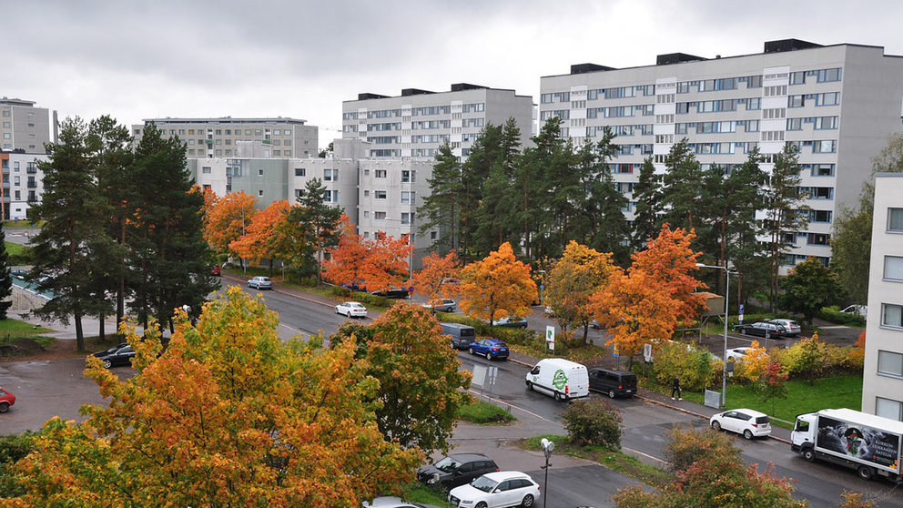 Helsinki typical square apartment blocks. Photo: Pixabay.